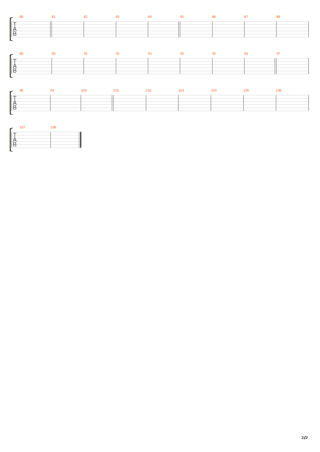 Fader吉他谱