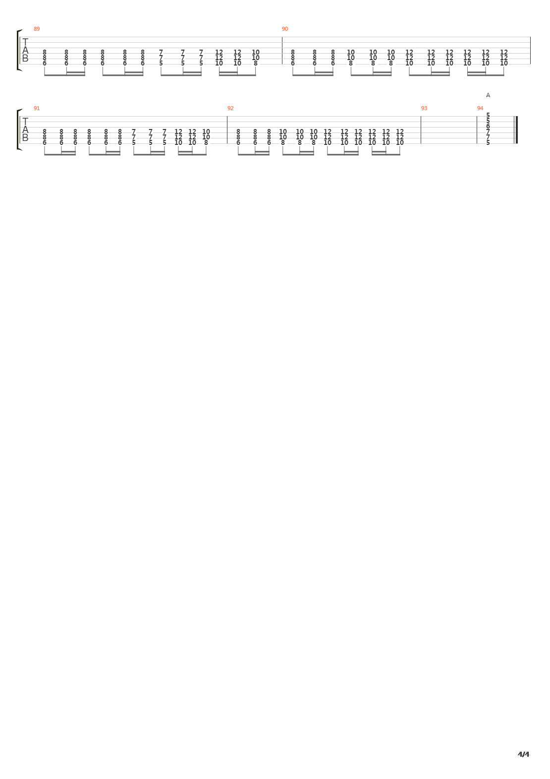 Rube吉他谱