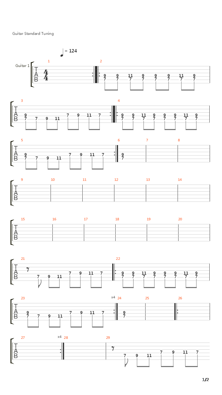 Not Ready To Go吉他谱