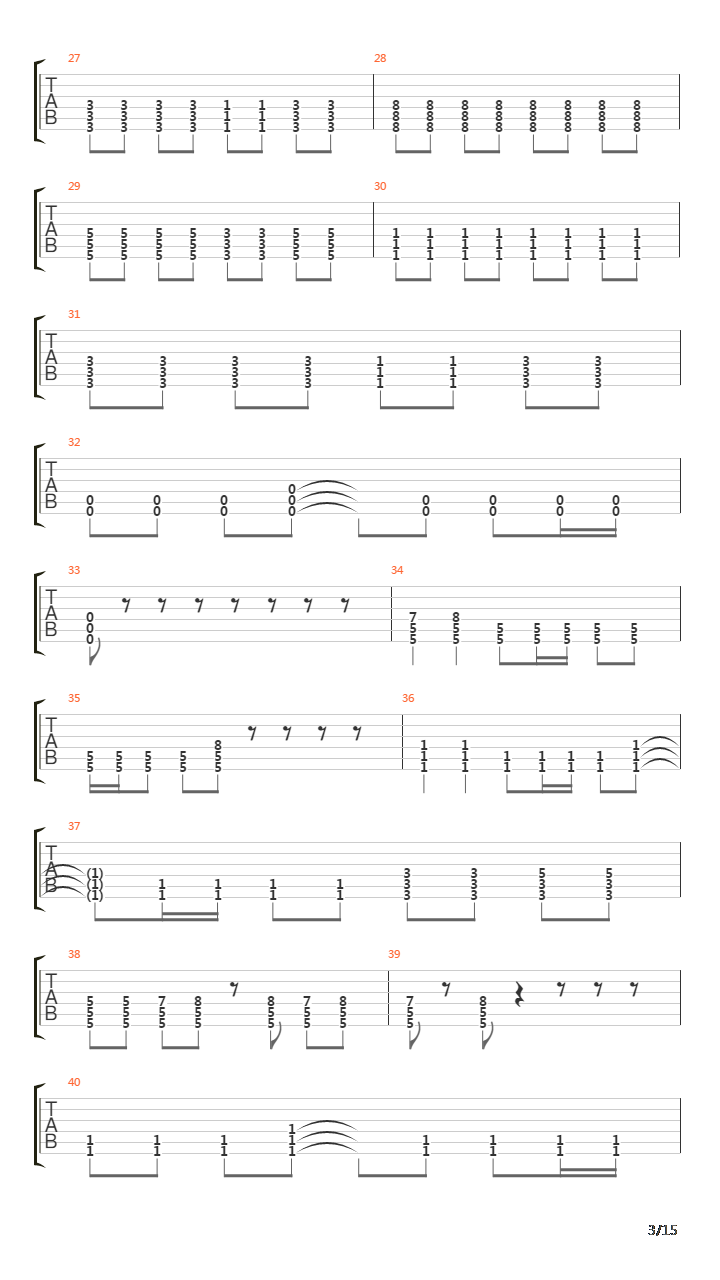 Pathfinder吉他谱