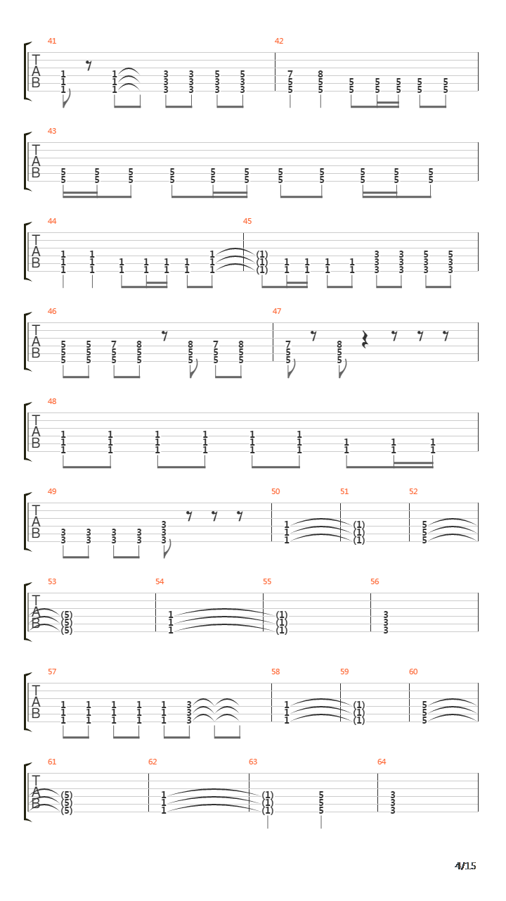 Pathfinder吉他谱