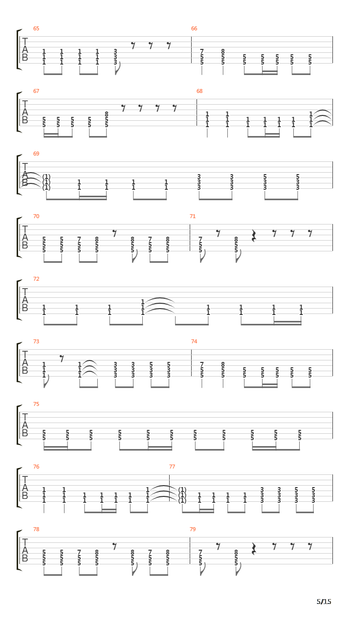 Pathfinder吉他谱