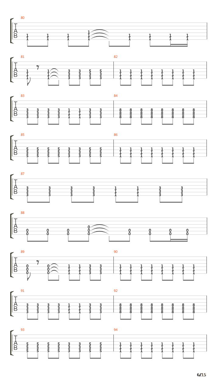 Pathfinder吉他谱