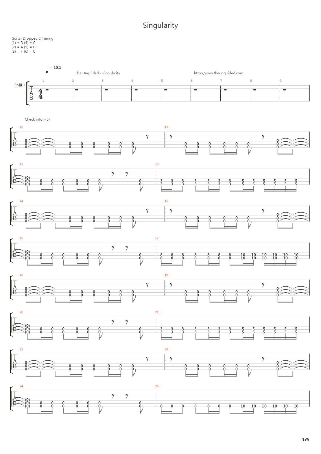 Singularity吉他谱