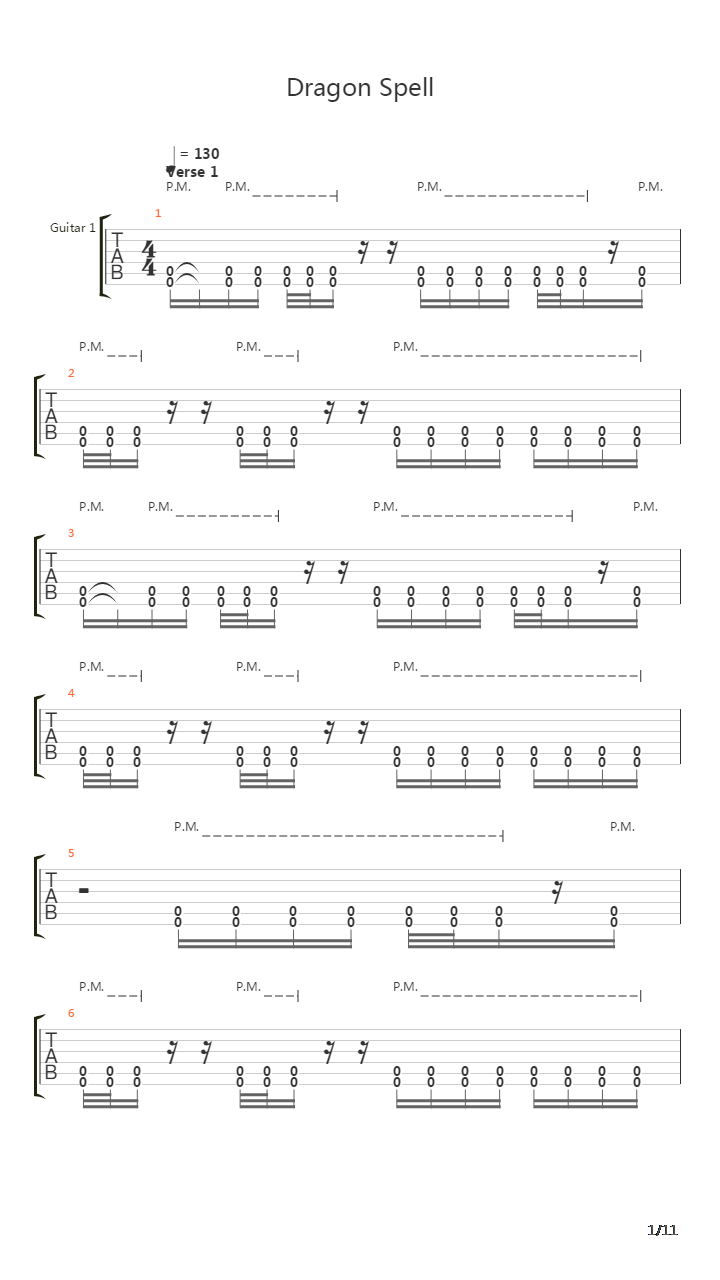 Dragon Spell吉他谱