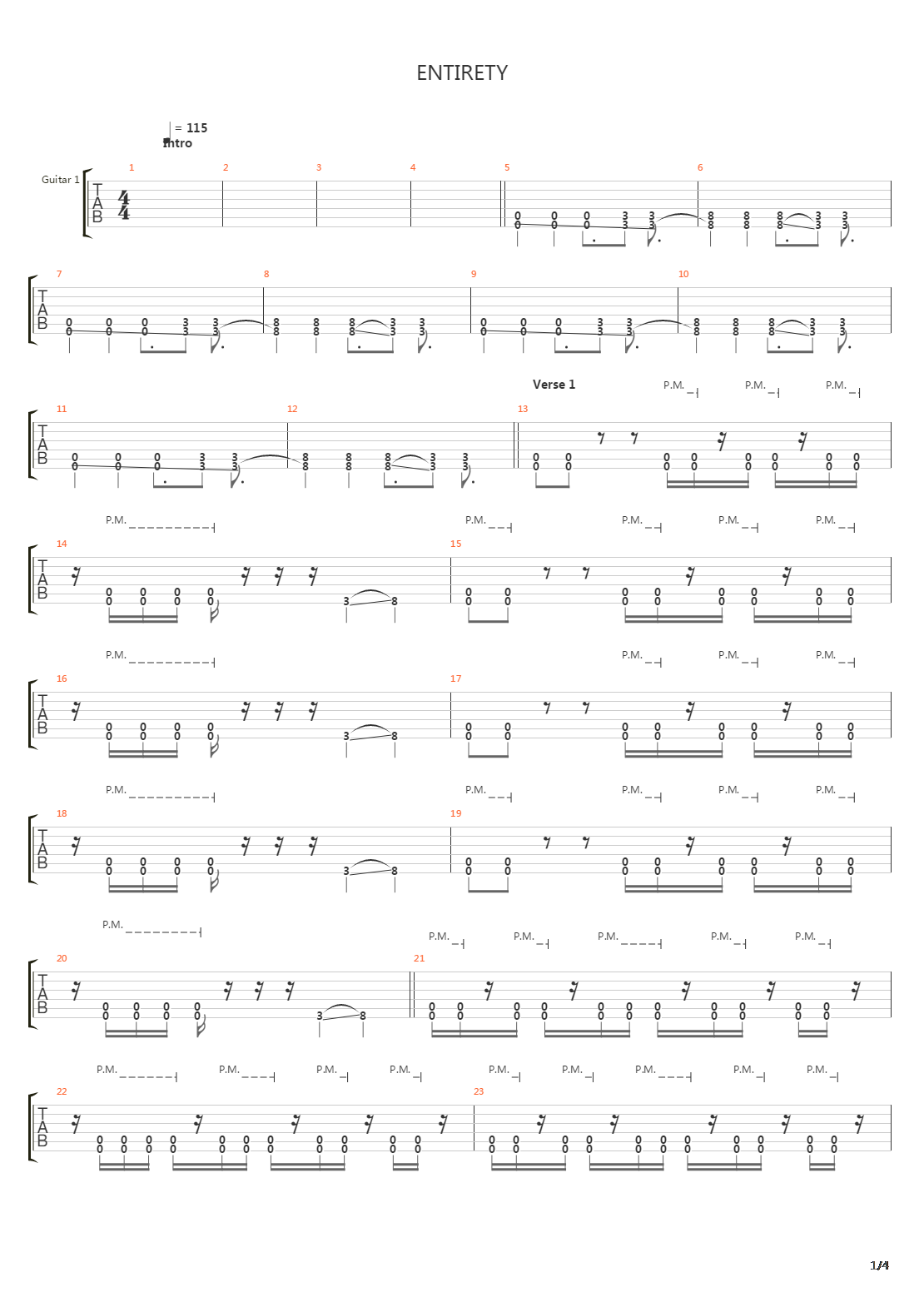 Entirety吉他谱