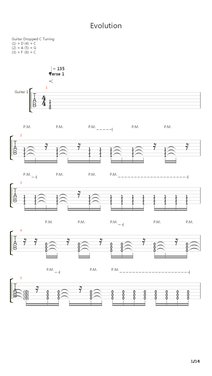 Evolution吉他谱