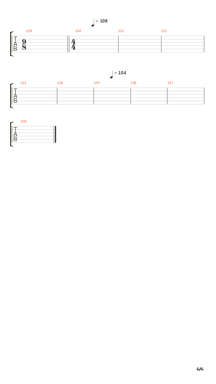 Swept Away吉他谱
