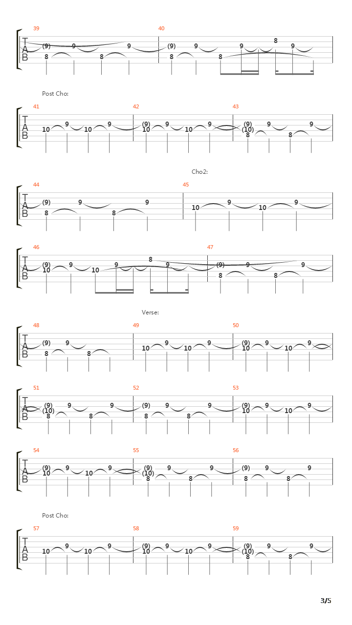 Vcr吉他谱