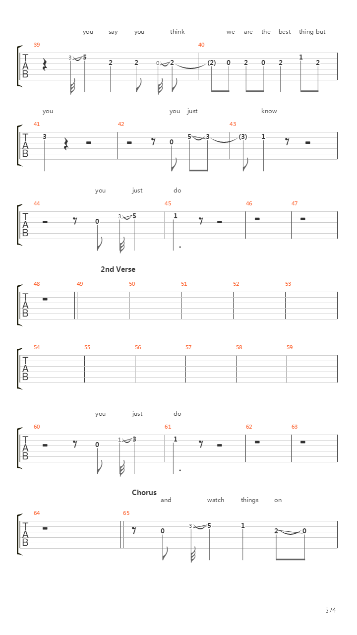 Vcr吉他谱