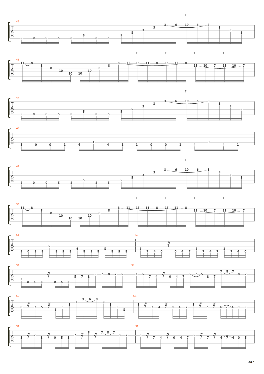 Chronological Inconsistency吉他谱