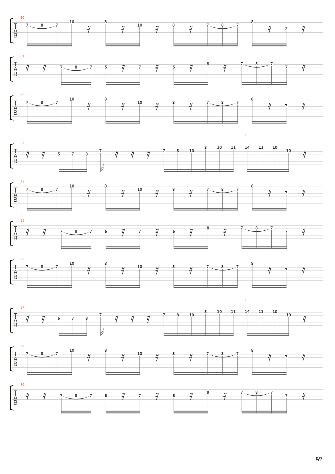 Chronological Inconsistency吉他谱