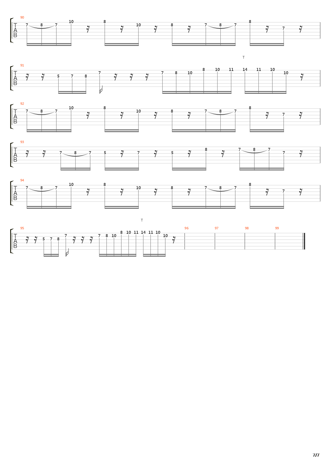 Chronological Inconsistency吉他谱