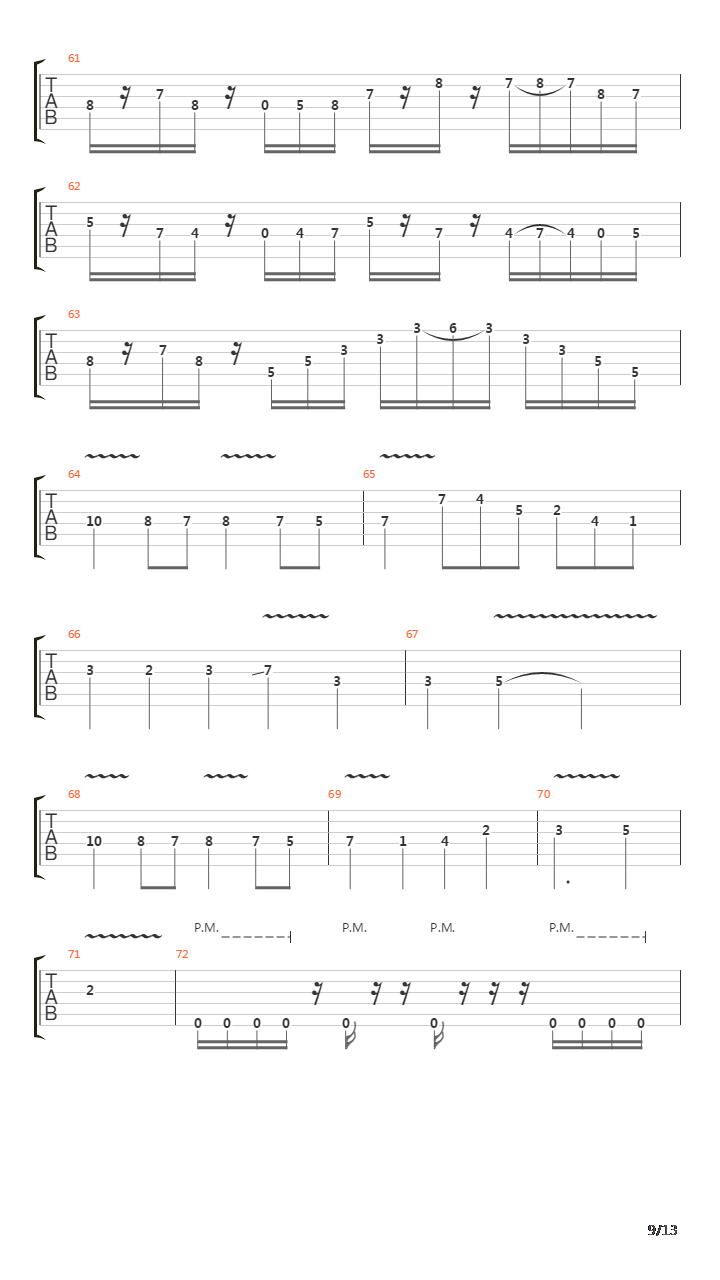 Chronological Inconsistency吉他谱