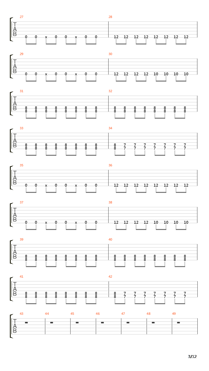 Style吉他谱