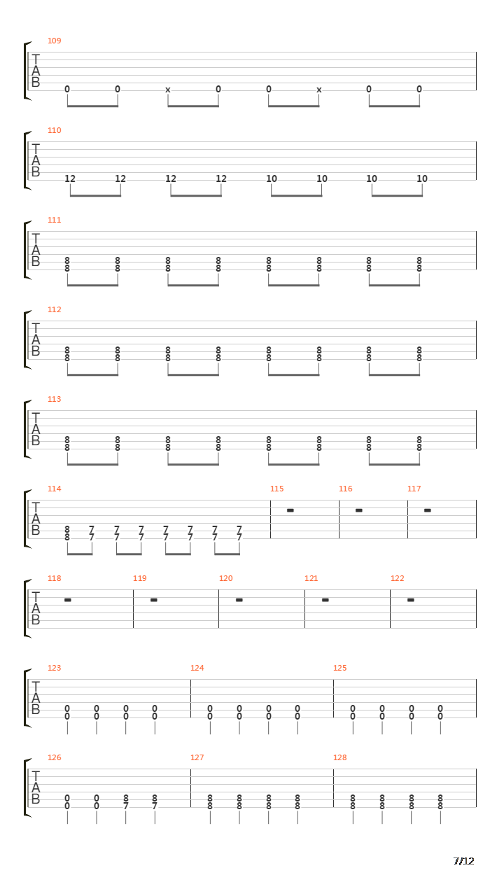Style吉他谱