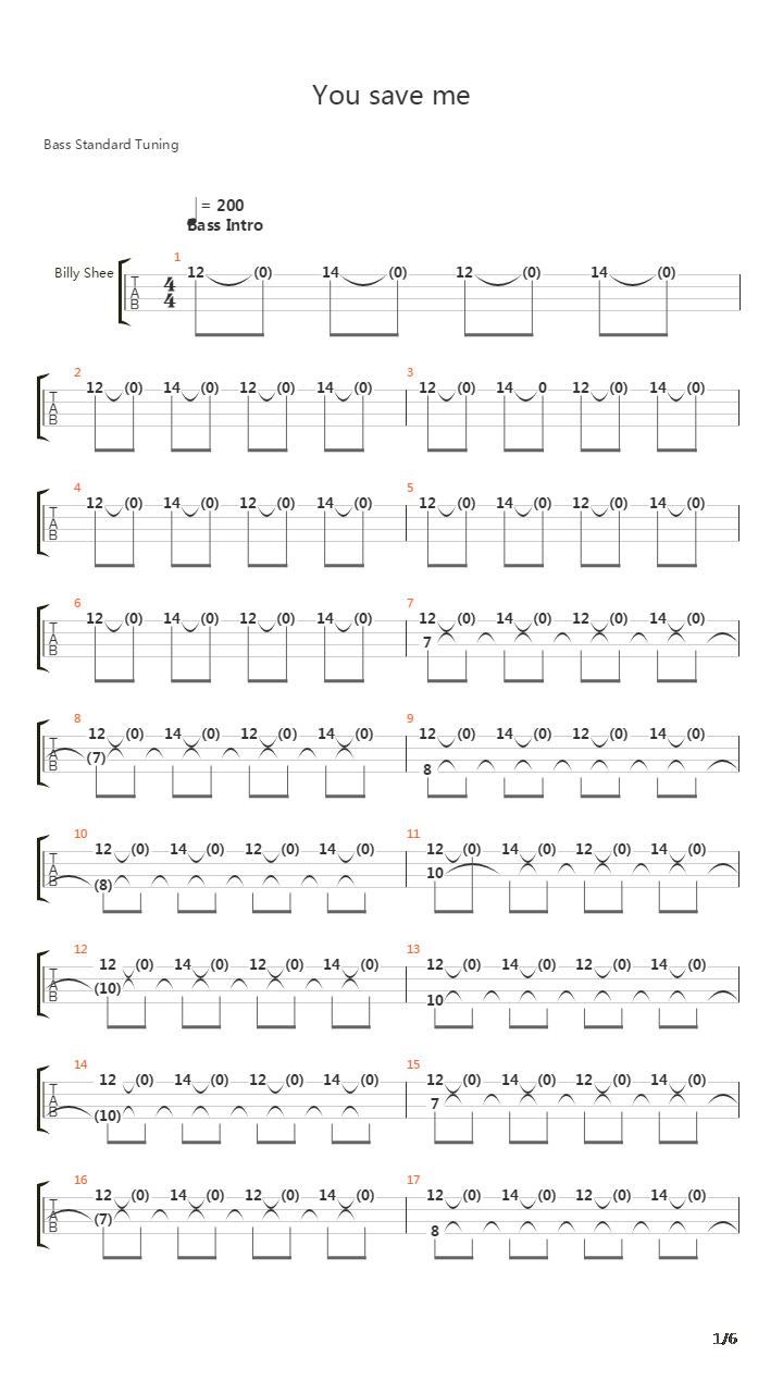 You Save Me吉他谱