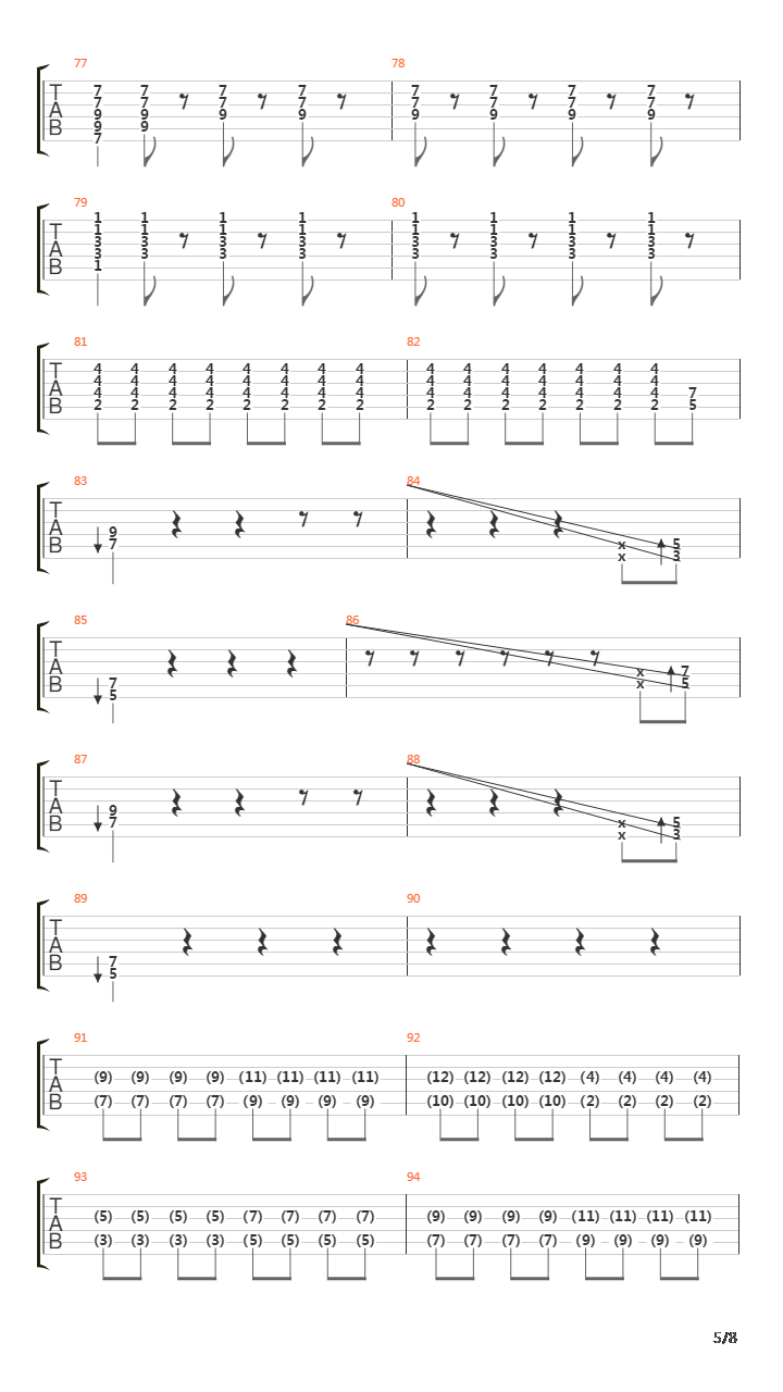 Uragiri No Yuuyake吉他谱