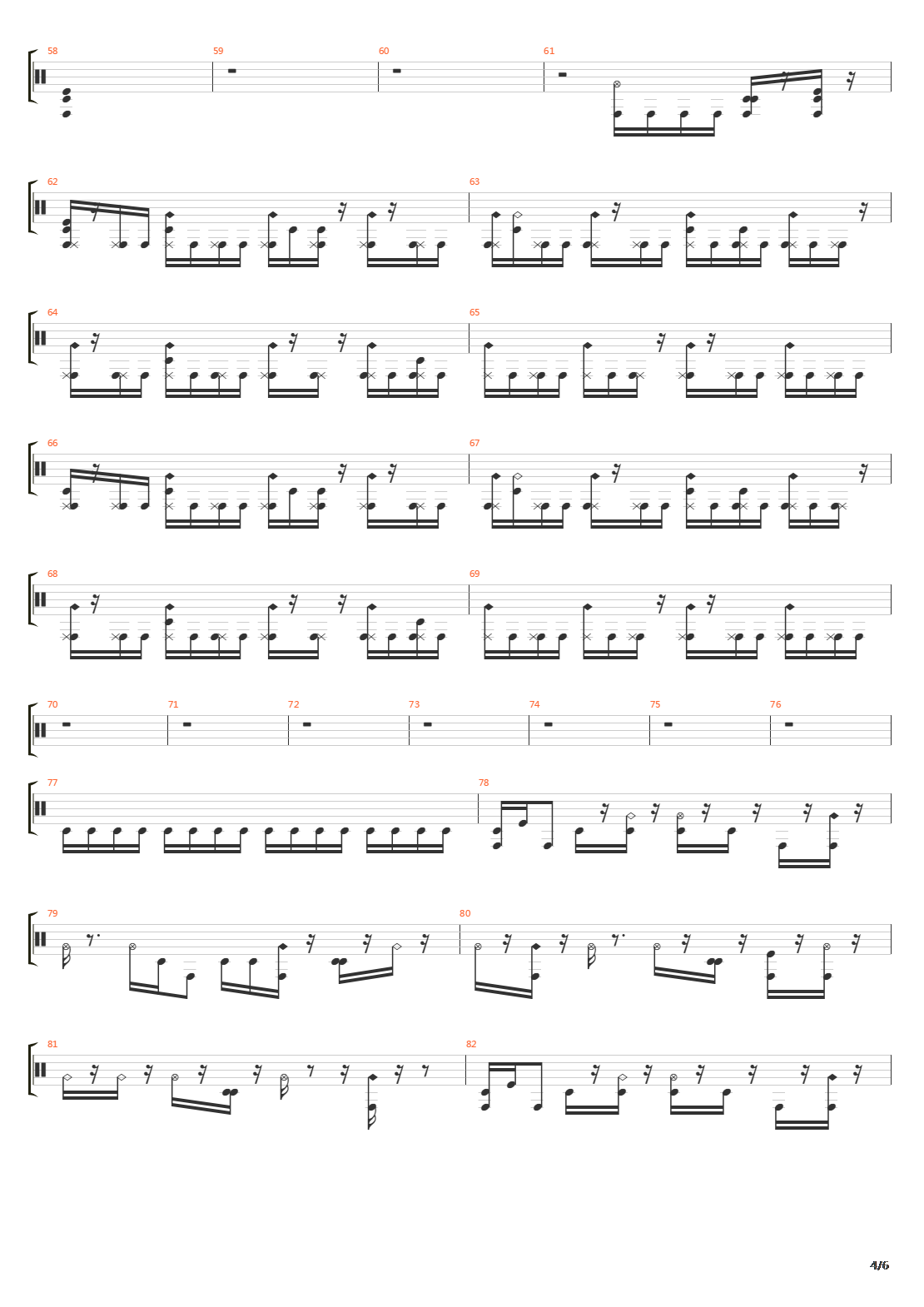 Section X吉他谱