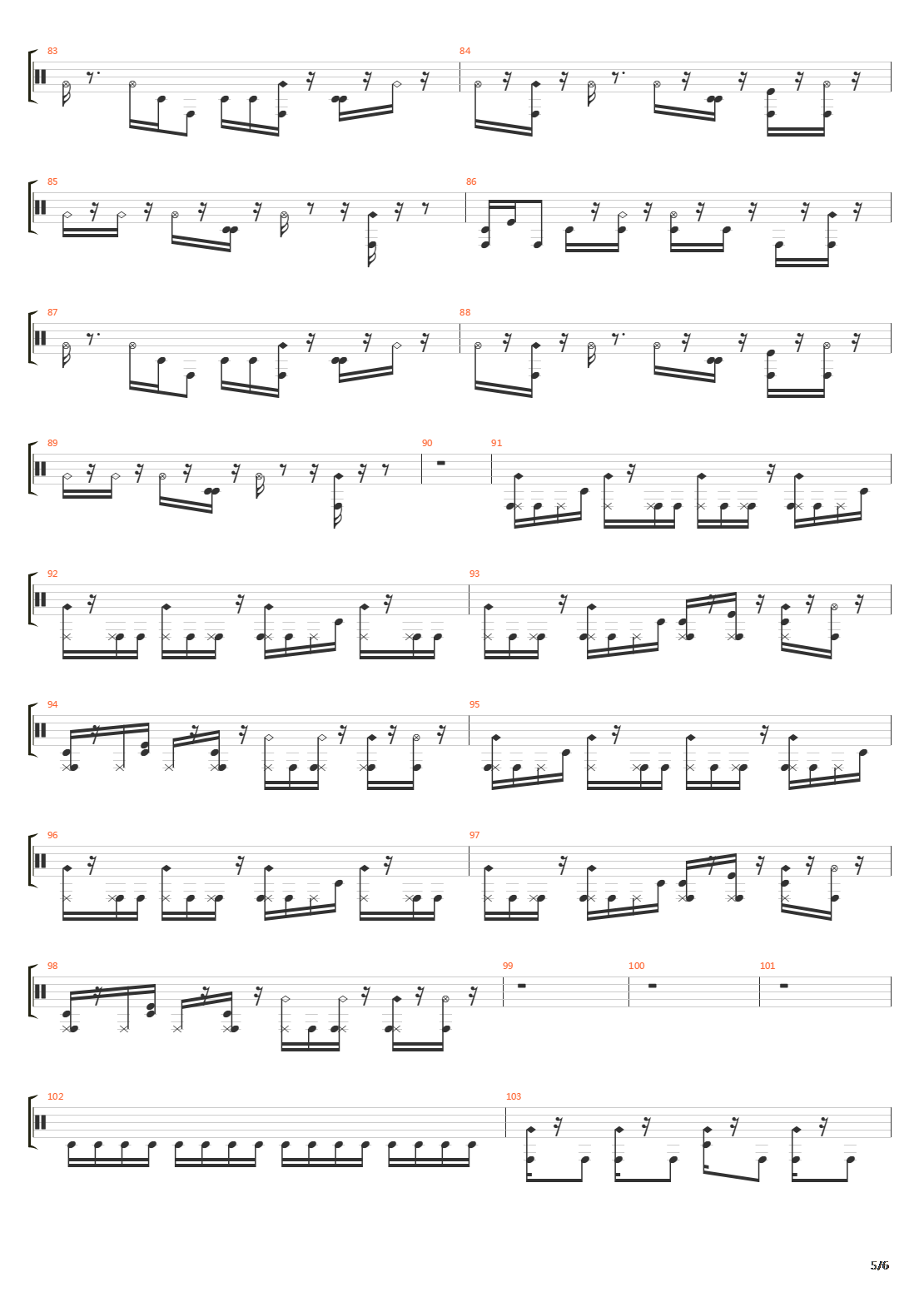 Section X吉他谱