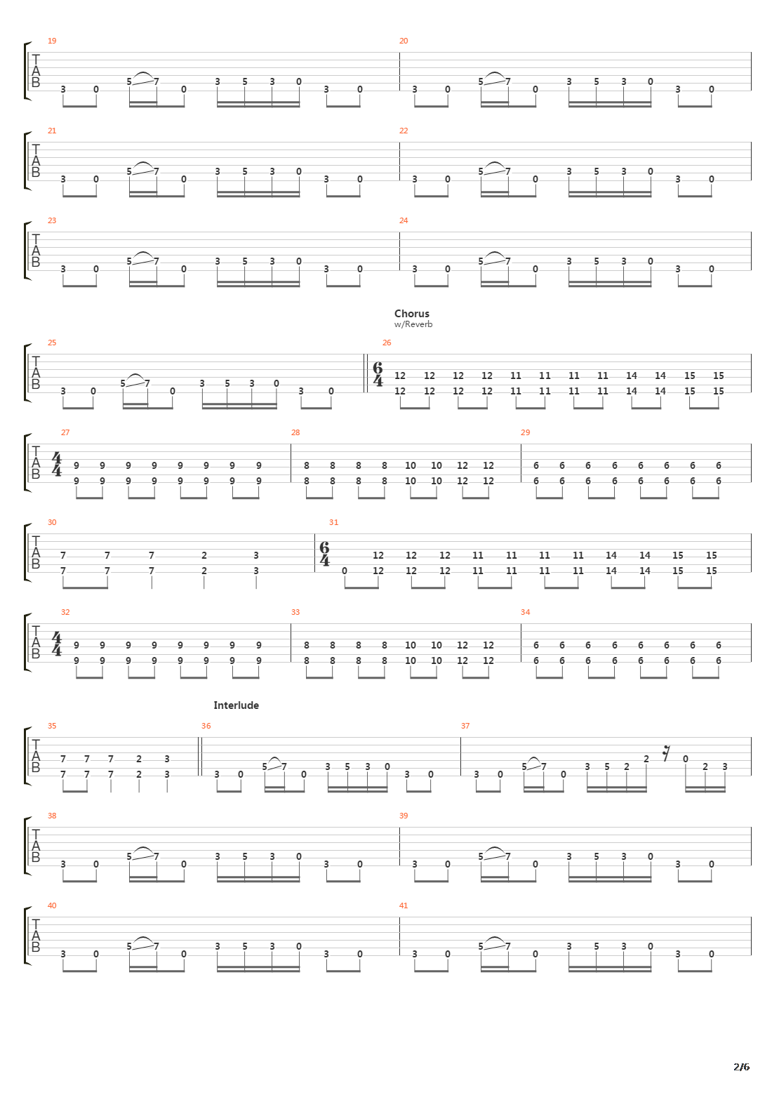 Gunman吉他谱