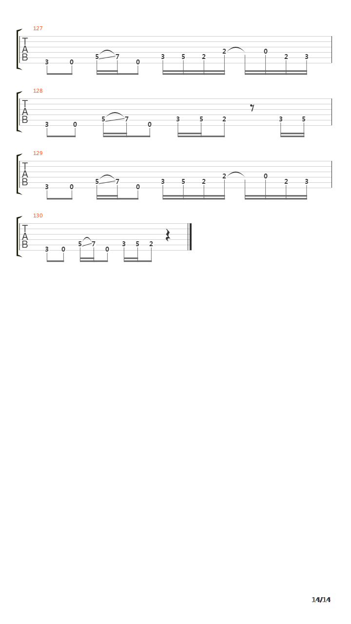 Gunman吉他谱