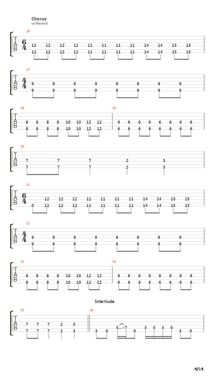 Gunman吉他谱