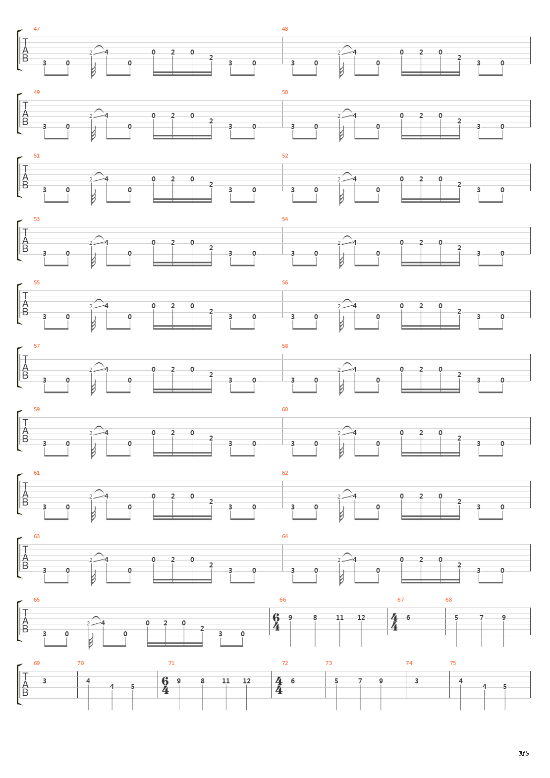 Gunman吉他谱