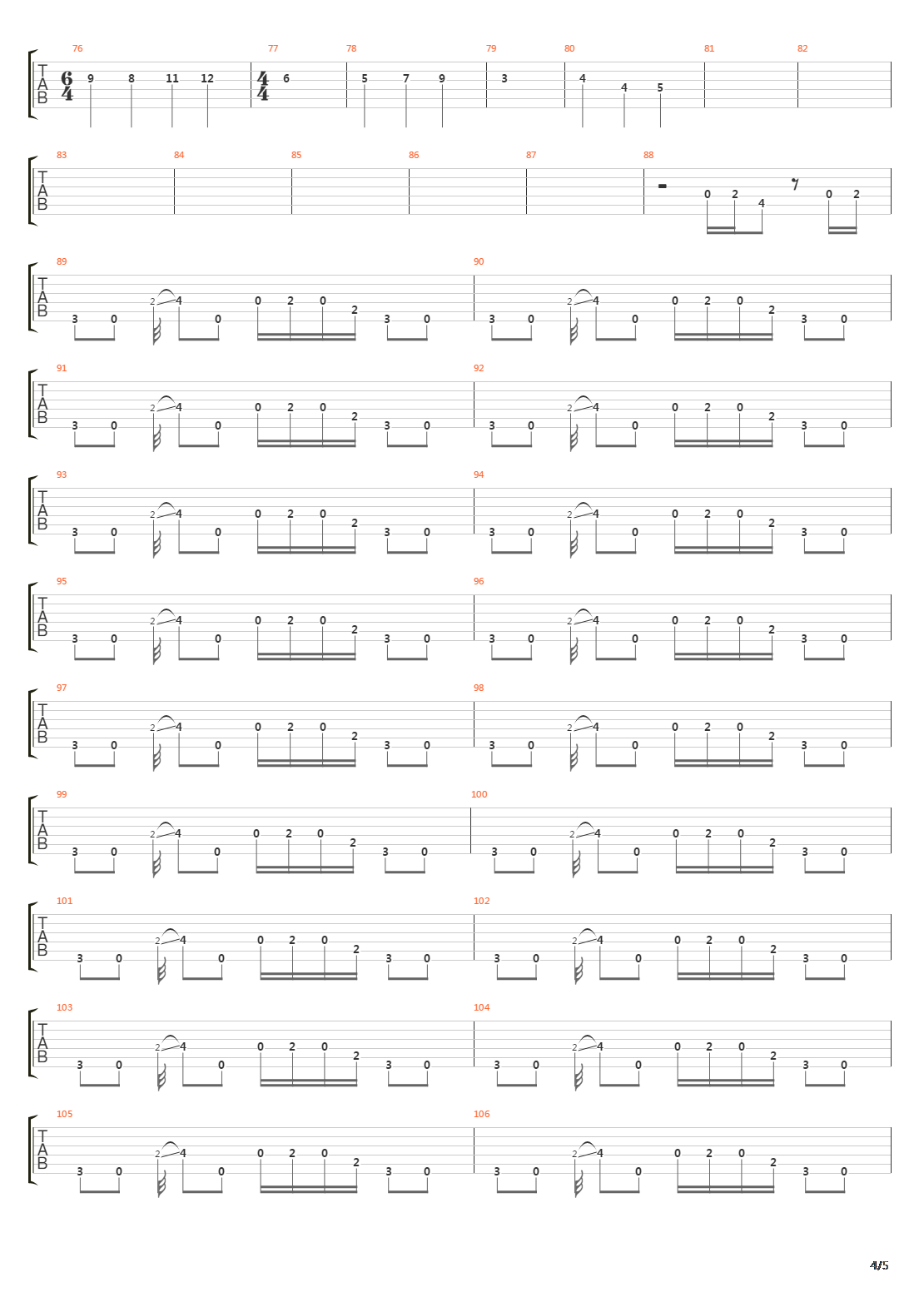 Gunman吉他谱