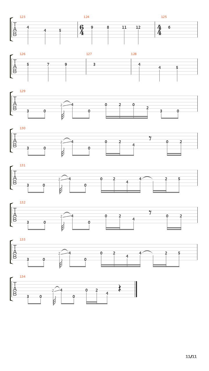 Gunman吉他谱