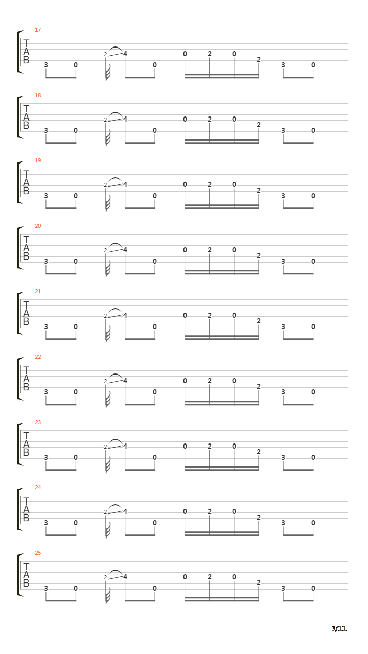 Gunman吉他谱