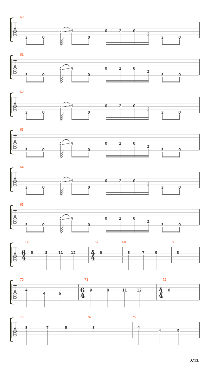 Gunman吉他谱