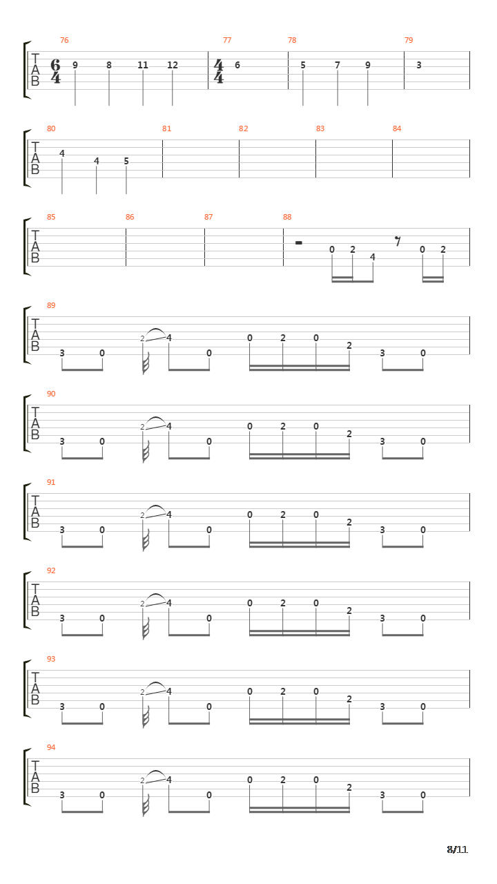 Gunman吉他谱