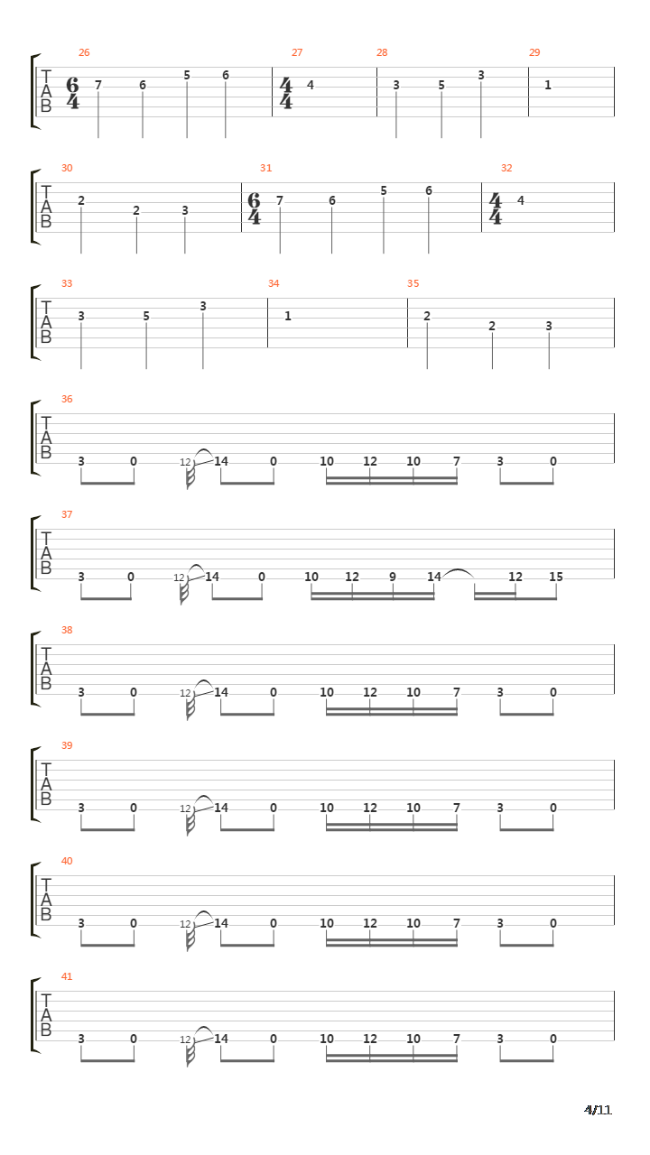 Gunman吉他谱