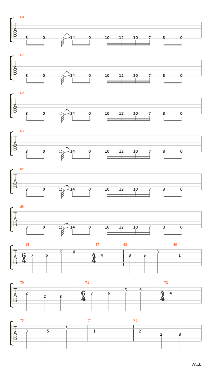 Gunman吉他谱