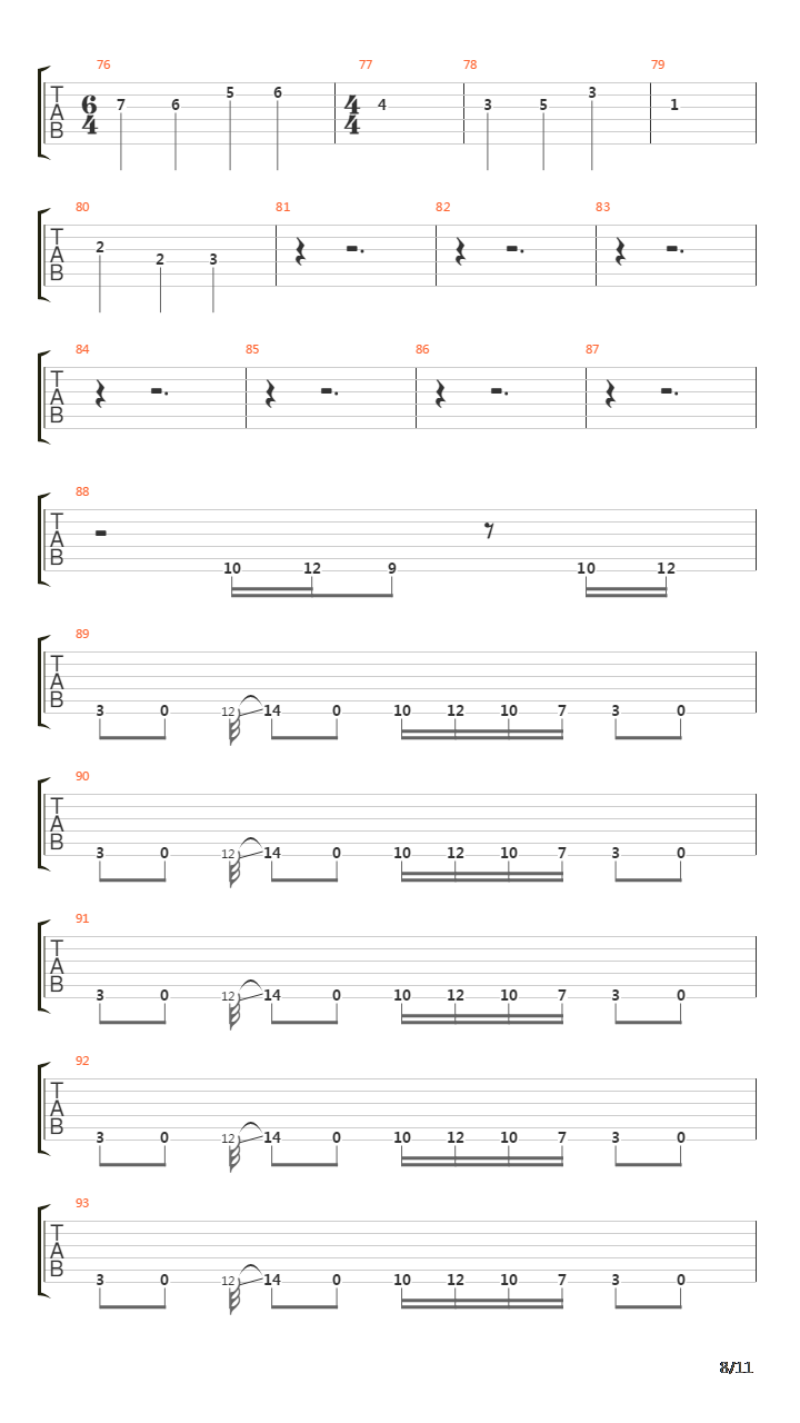 Gunman吉他谱