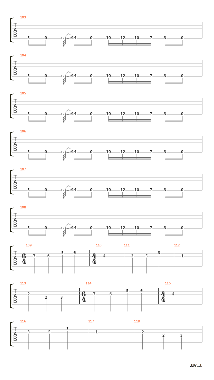 Gunman吉他谱