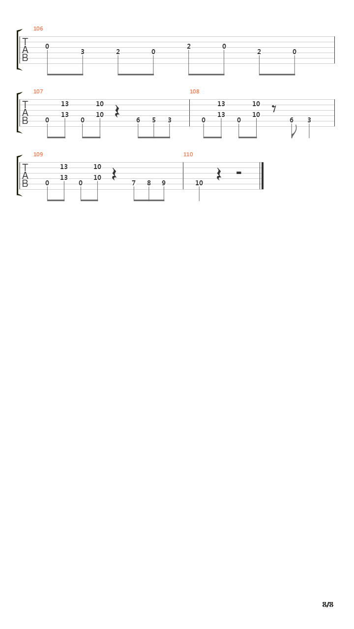 Warsaw吉他谱