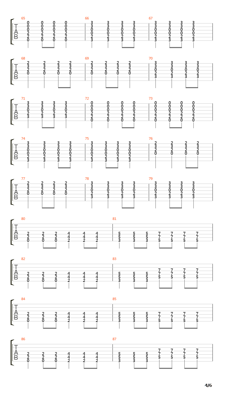 Santa Monica吉他谱