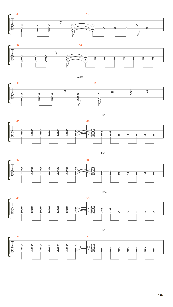 Rust吉他谱