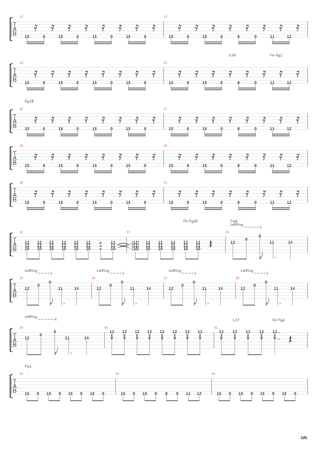Sprung吉他谱