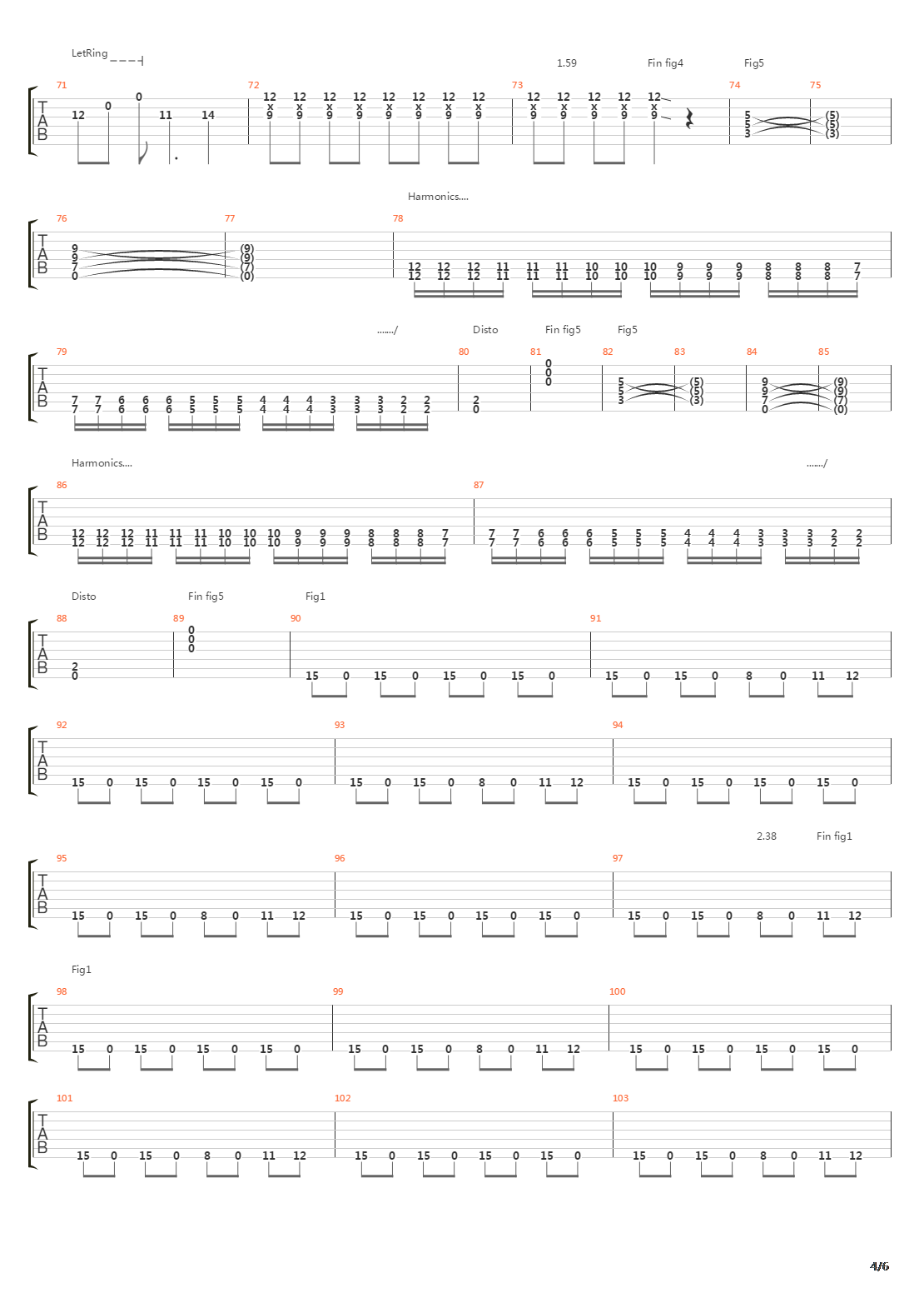 Sprung吉他谱