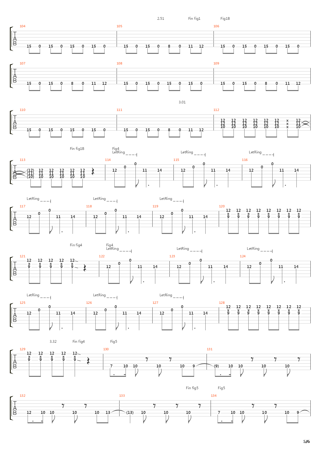 Sprung吉他谱