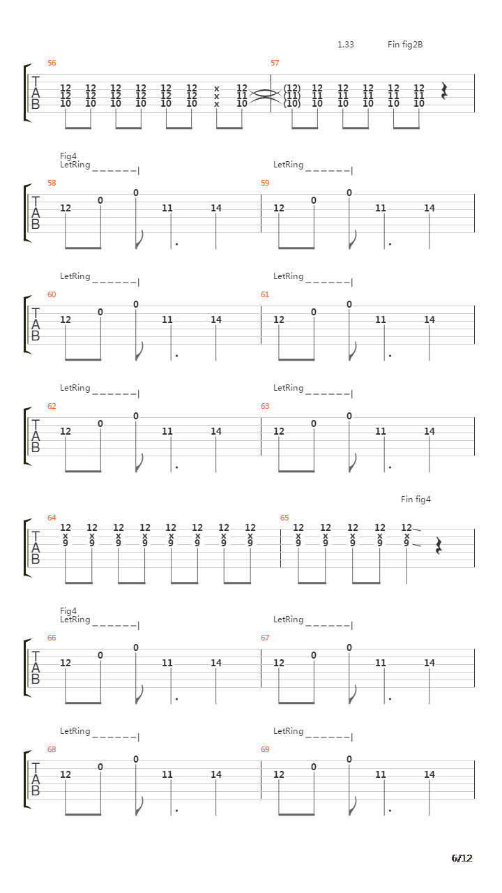 Sprung吉他谱