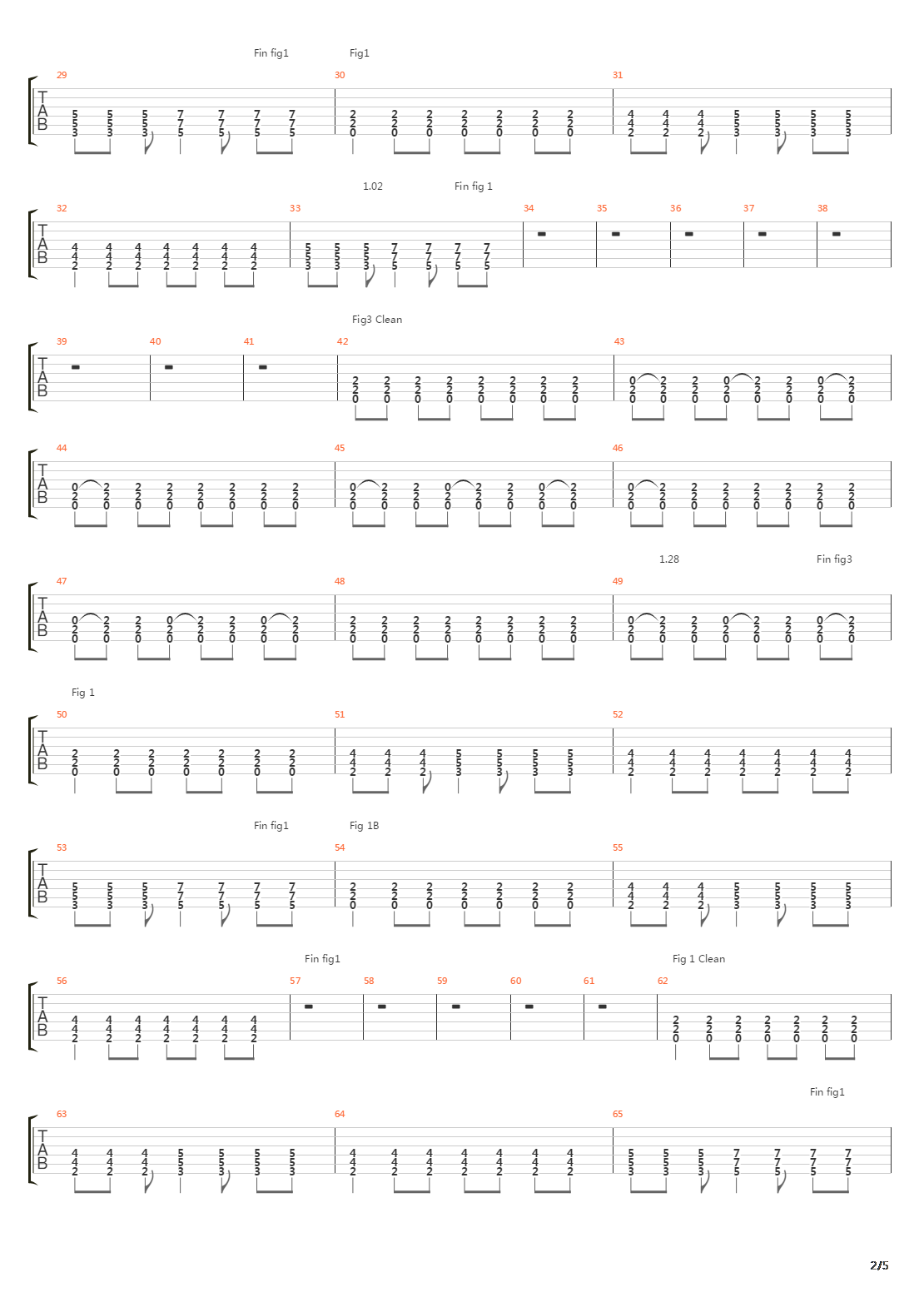 Tramline吉他谱