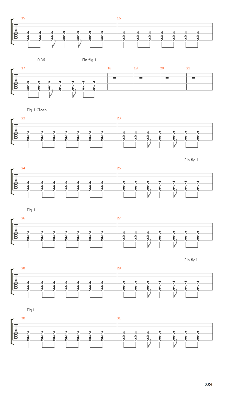 Tramline吉他谱