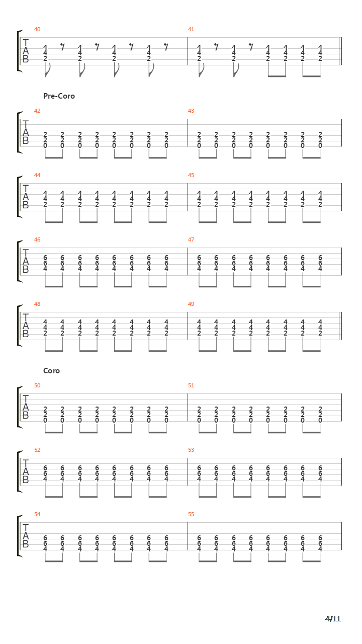 Lo Siento吉他谱