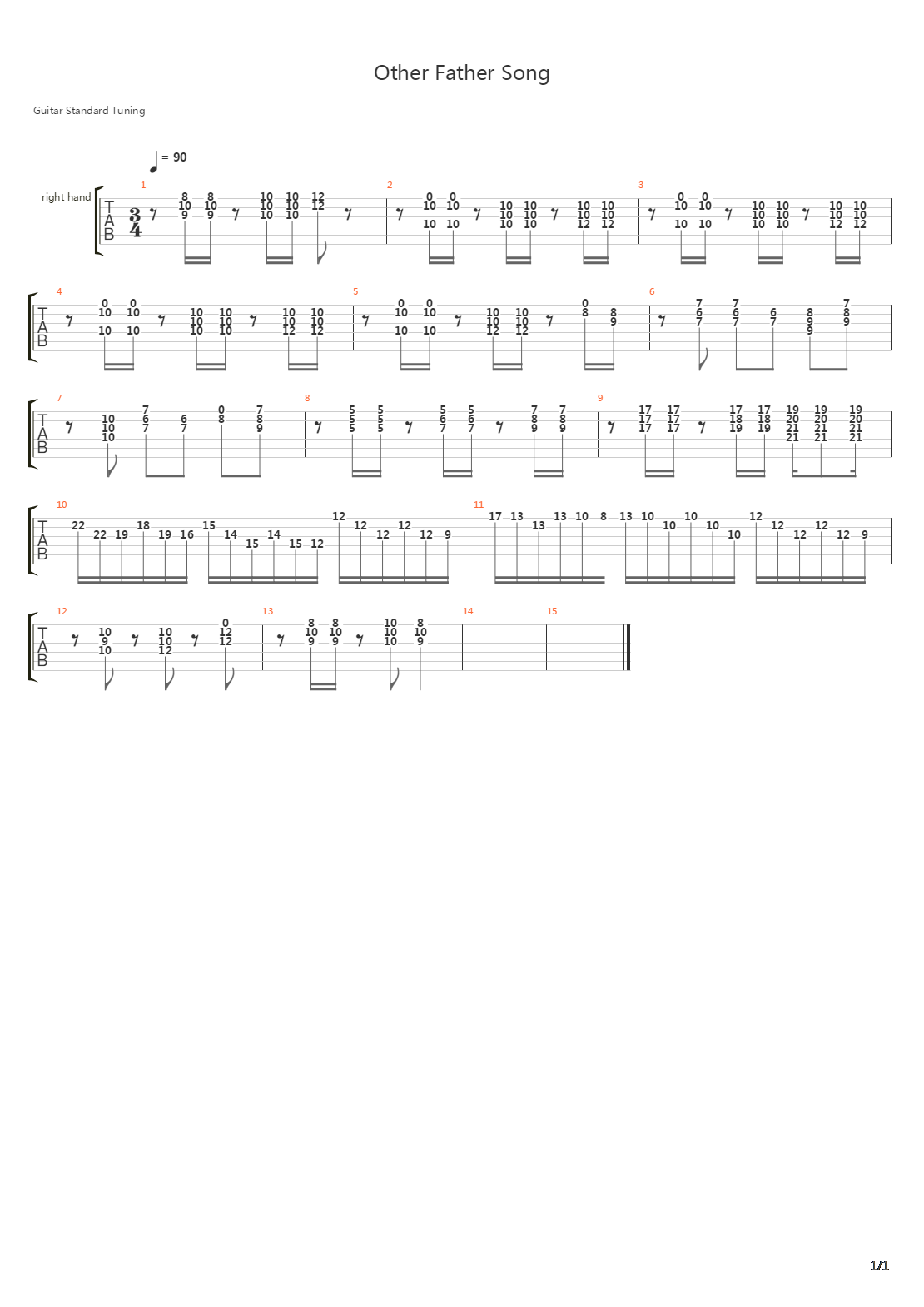 Other Father Song吉他谱