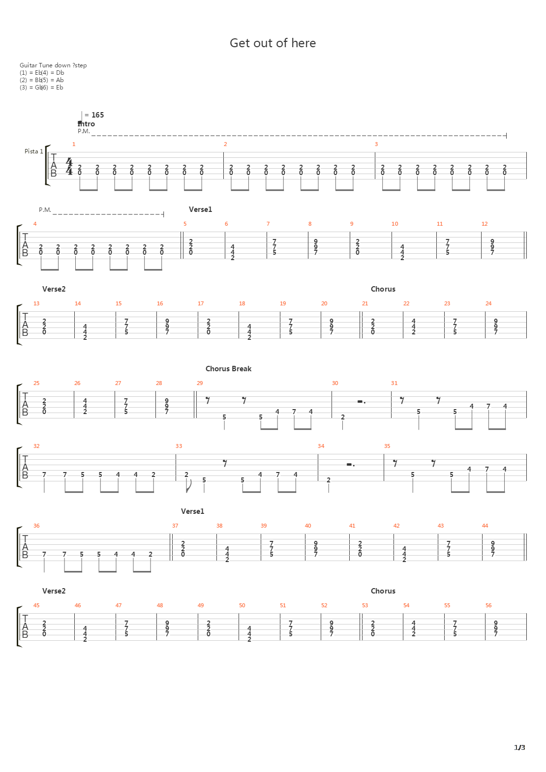 Get Out Of Here吉他谱