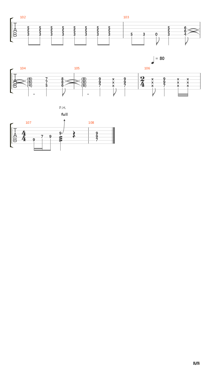 Rocker吉他谱